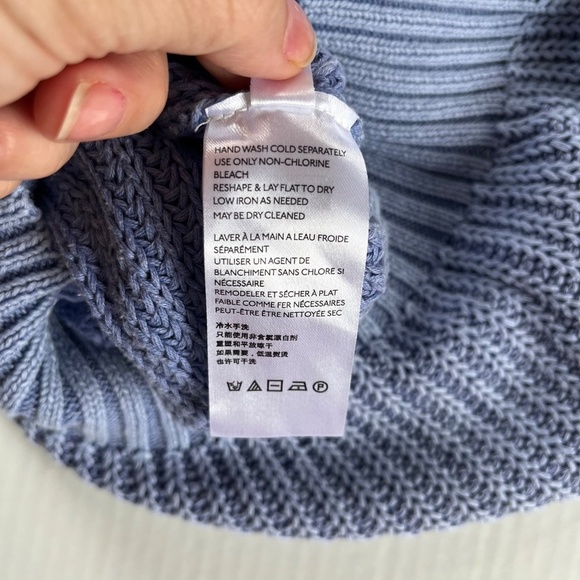 Free People Off Shoulder Cutout Pullover Chunky Knit Top Stretch Sweater, Size L - Picture 10 of 12